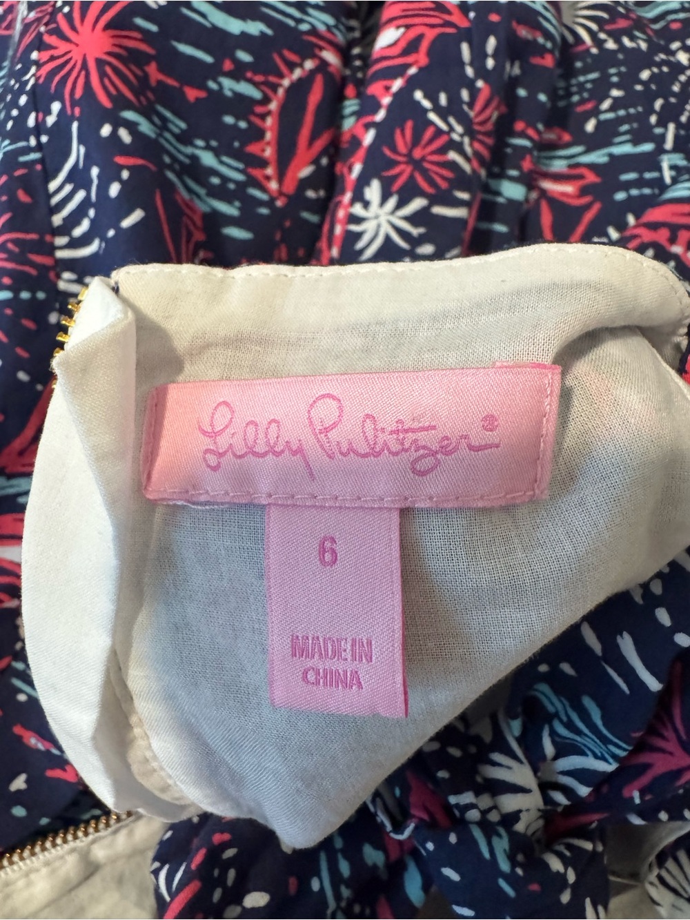 Lilly Pulitzer McCallum Dress in Sparks Fly Print - Picture 4 of 4